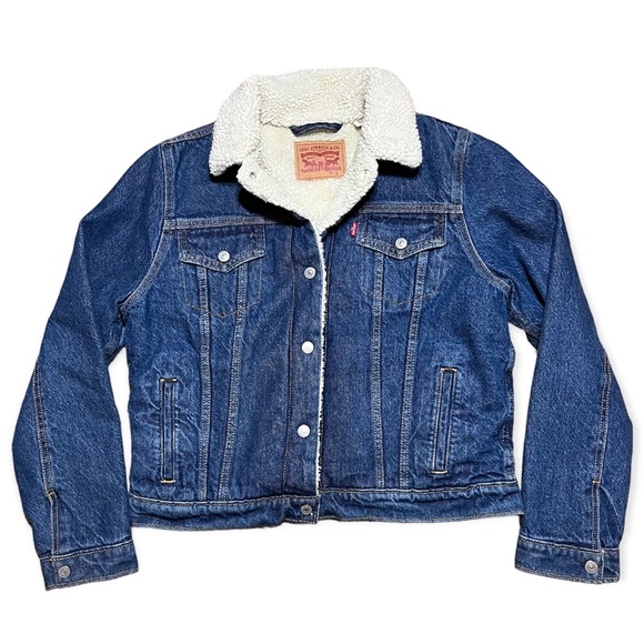 Levi’s Women’s Original Sherpa Trucker Jacket #36136-0037 Sz M - Picture 5 of 17